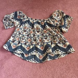 Floral crop top